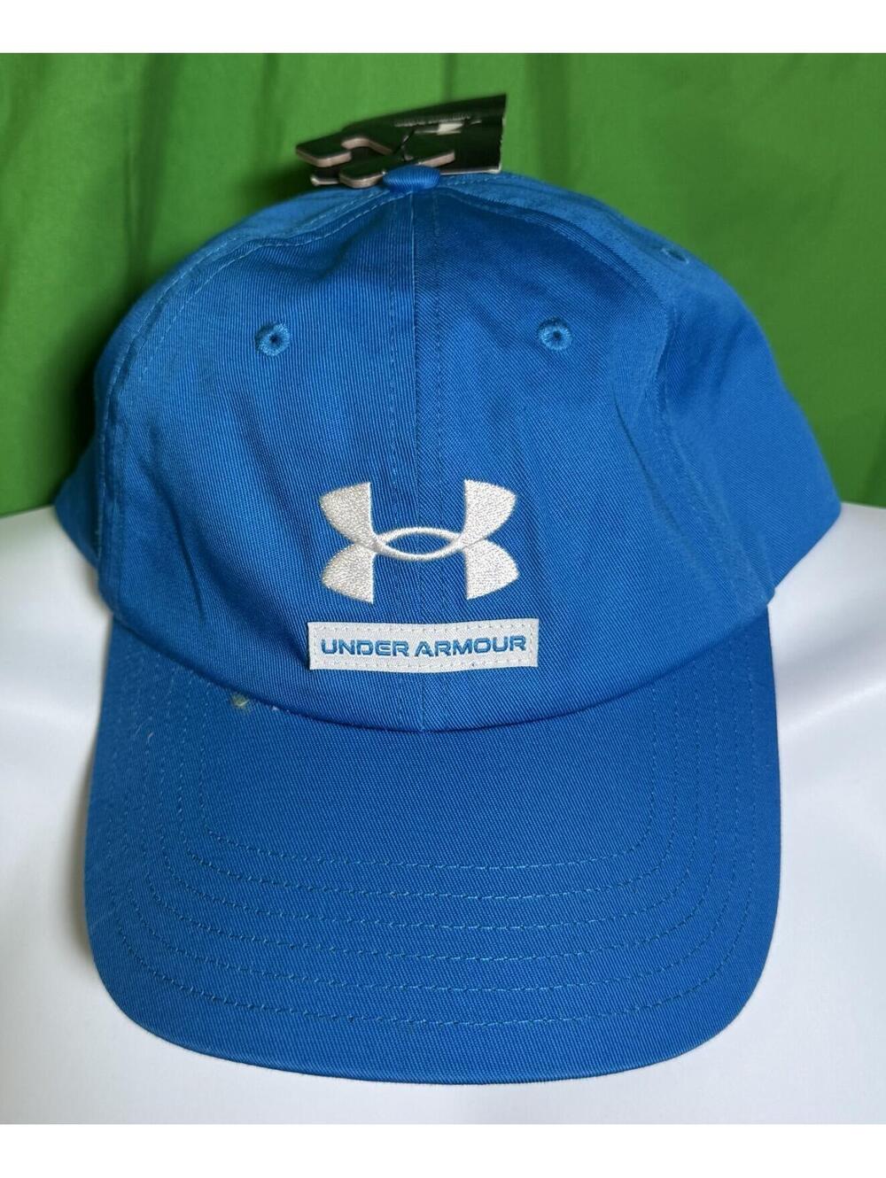 Under Armour Hat Cap Blue Strapback Adjustable Mens NEW NWT